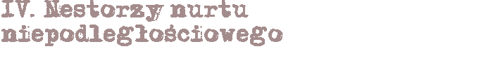 Nestorzy nurtu niepodległościowego