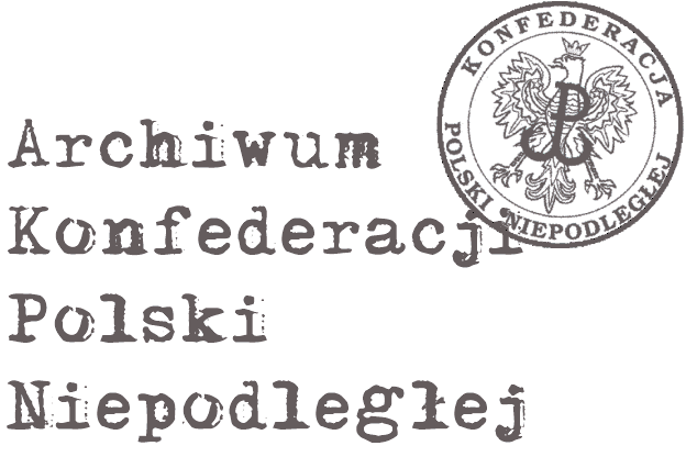 strona tytułowa - Internetowe Archiwum Konfederacji Polski Niepodległej