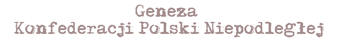 Geneza KPN-u