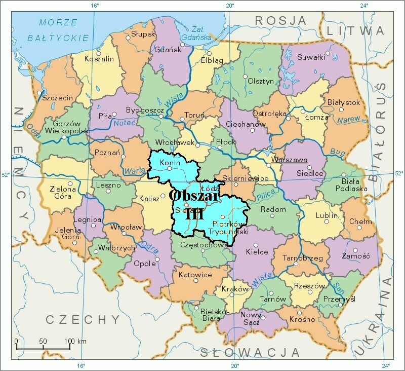 Granice terytorialne obszaru III