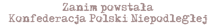 Zanim powstała KPN